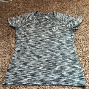 Under Armour Gray Fitted Polo T-Shirt